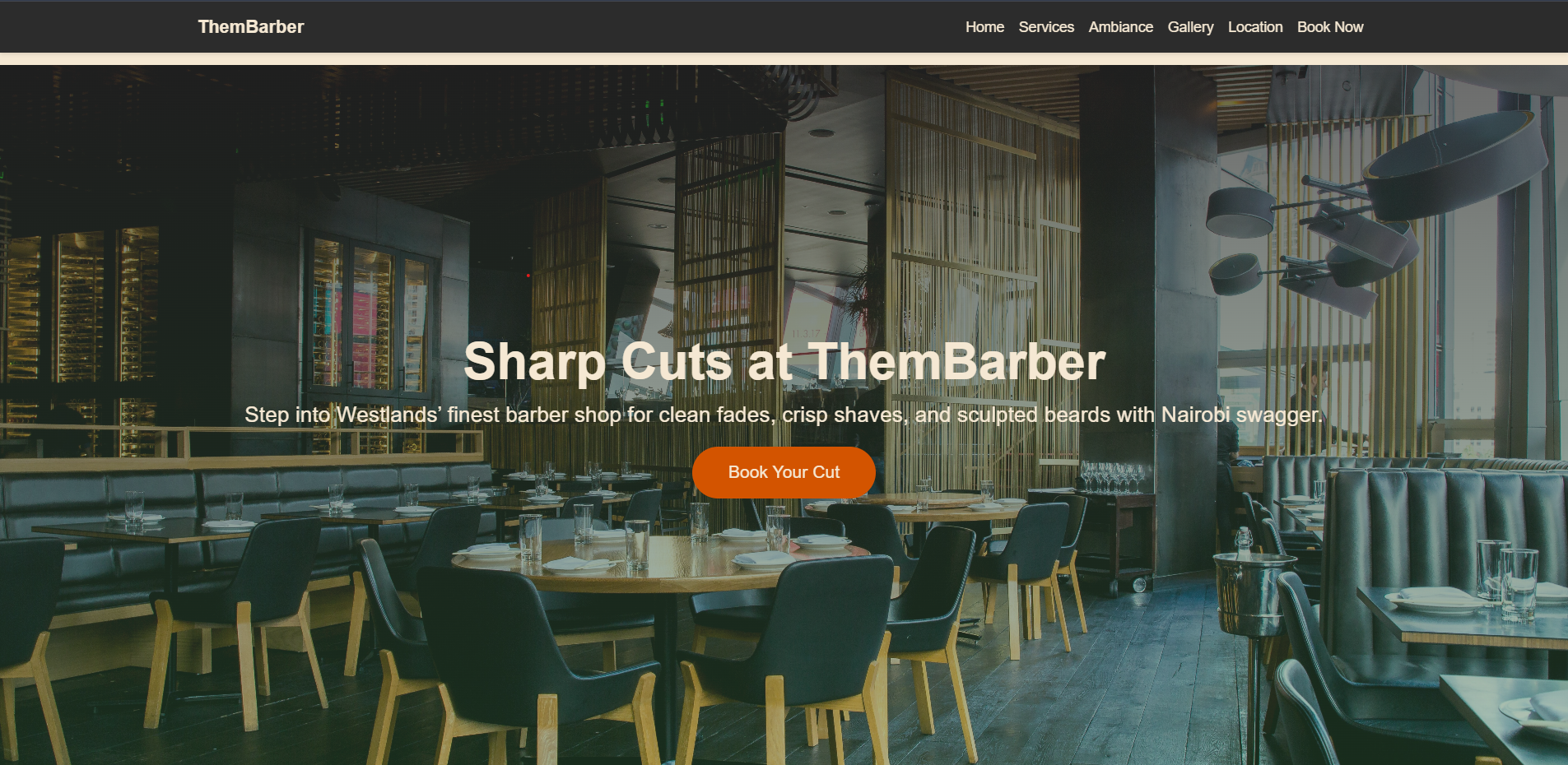 Barber Shop Website